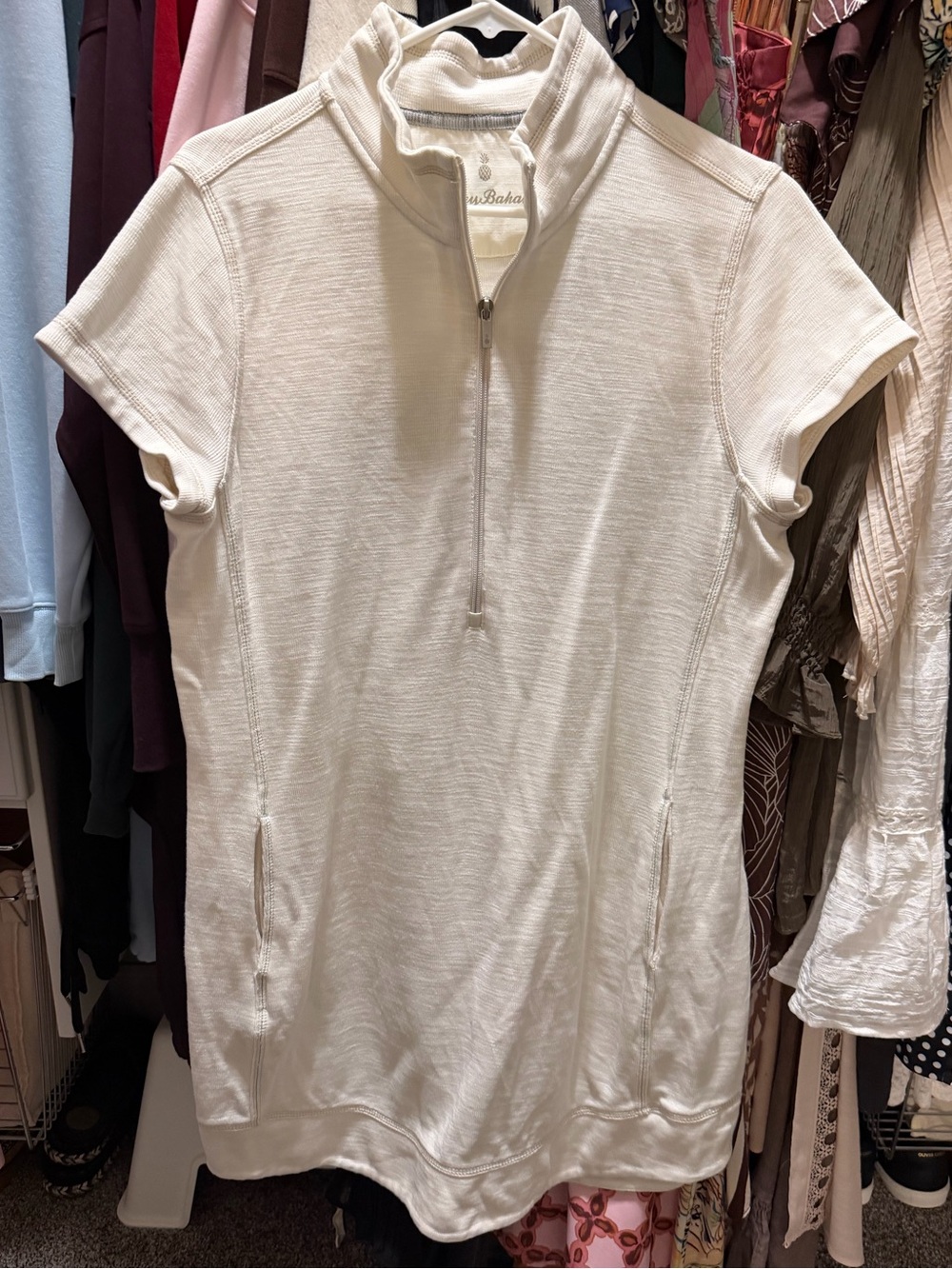 Tommy Bahama dress. Size large. Cream color and beautiful. Excellent condition